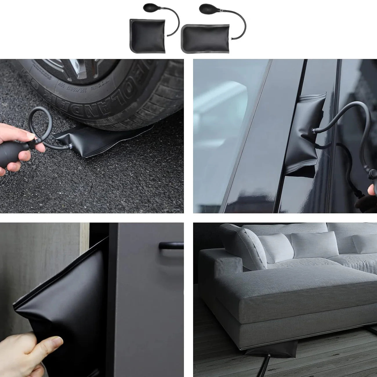 26/17/10/11PCS Car Wedge Pump Locksmith Thickened Door Repair Air Cushion Emergency Open Unlock Tools With Long Reach Grabber