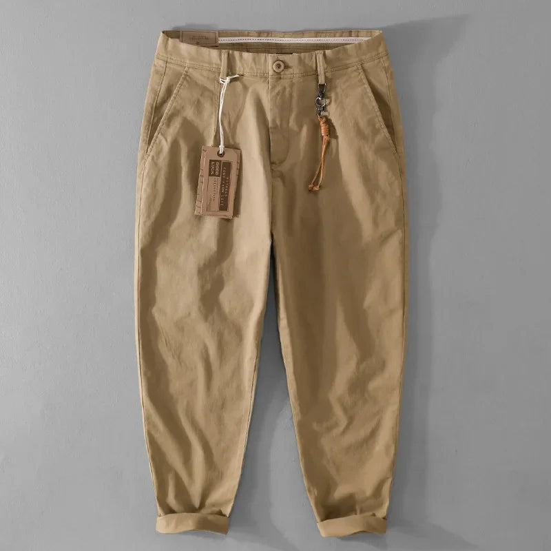 Winter New Retro Cotton Cargo Men Pants Vintage Straight Men Clothing Casual Joggers Men Trousers F7612