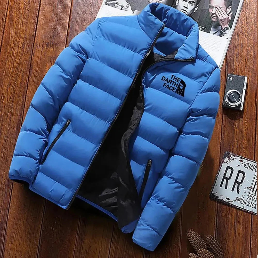 2024 Men's Cotton Clothing Fashion Brand Jacket Sports Bicycle Printed Street Warm Business Casual Top New Style