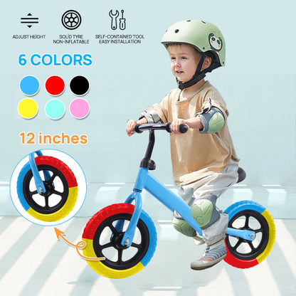 Kids Balance Bike Ride On Toys Push Bicycle 12" Children Outdoor Toddler Safe