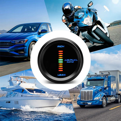 * 52MM Air Fuel Ratio Meter or With Narrowband O2 Oxygen Sensor LED Digital Gauge for Car Racing 12V
