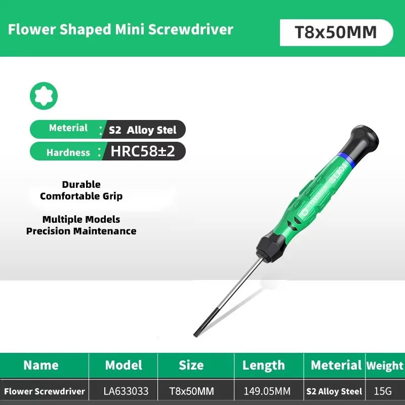 LAOA 1pcs precision screwdriver SL1.0-4.0 screwdriver phillips mini screwdriver phillips screwdriver plum blossom T5-T20