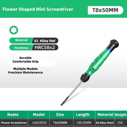 LAOA 1pcs precision screwdriver SL1.0-4.0 screwdriver phillips mini screwdriver phillips screwdriver plum blossom T5-T20
