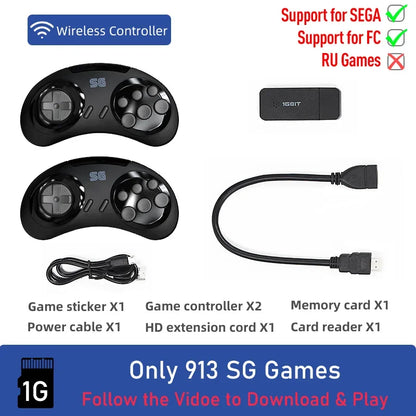 DATA FROG 4k 16-bit Wireless Retro Video Game Console Build In 900 Games HDMI-Compatible Retro Game Console For SEGA/FC/GBA