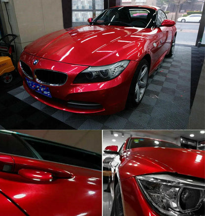 Premium Glossy Candy Vinyl Wrap Film Self Adhesive Waterproof Decal with Air Release Bubble Car Wrapping Stickers