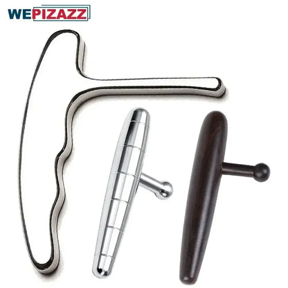 Stainless Steel Manual Deep Tissue Massage Tool, Trigger Point Massage T-Bar Full Body Massage Tool Full Body Fascial Relaxation