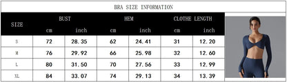 Sexy Cross Long Sleeve Sports Bra Push Up Yoga Crop Top Women Fitness Gym Workout Tops Women Brassiere Sport Female Clothing
