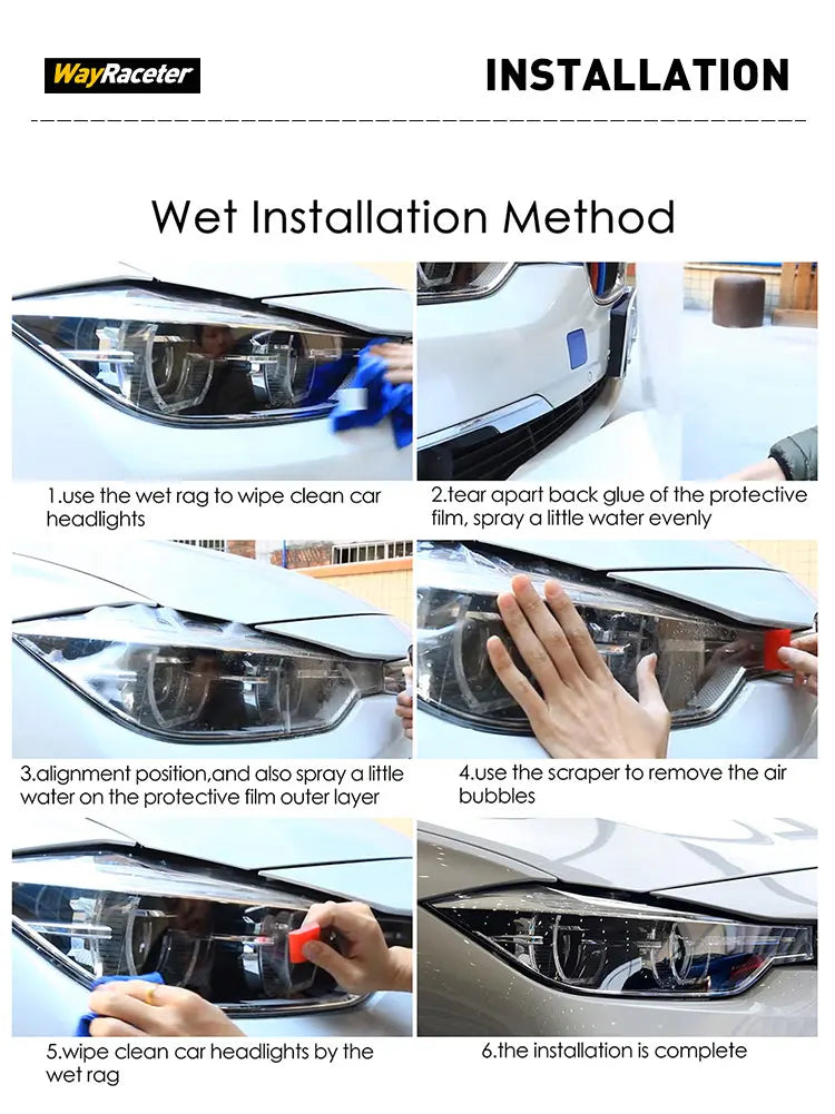 Car Headlight Protective Film Transparent Smoked Black TPU Sticker For BYD Shark 6 2025 2026 Off Road 4X4 Exterior Accessories