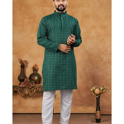 Luxury Islamic Arabic Abaya Robe National Style Ethnic Print Stand Collar Youth Mid-length Ropa Arabe Hombre Kurta For Men