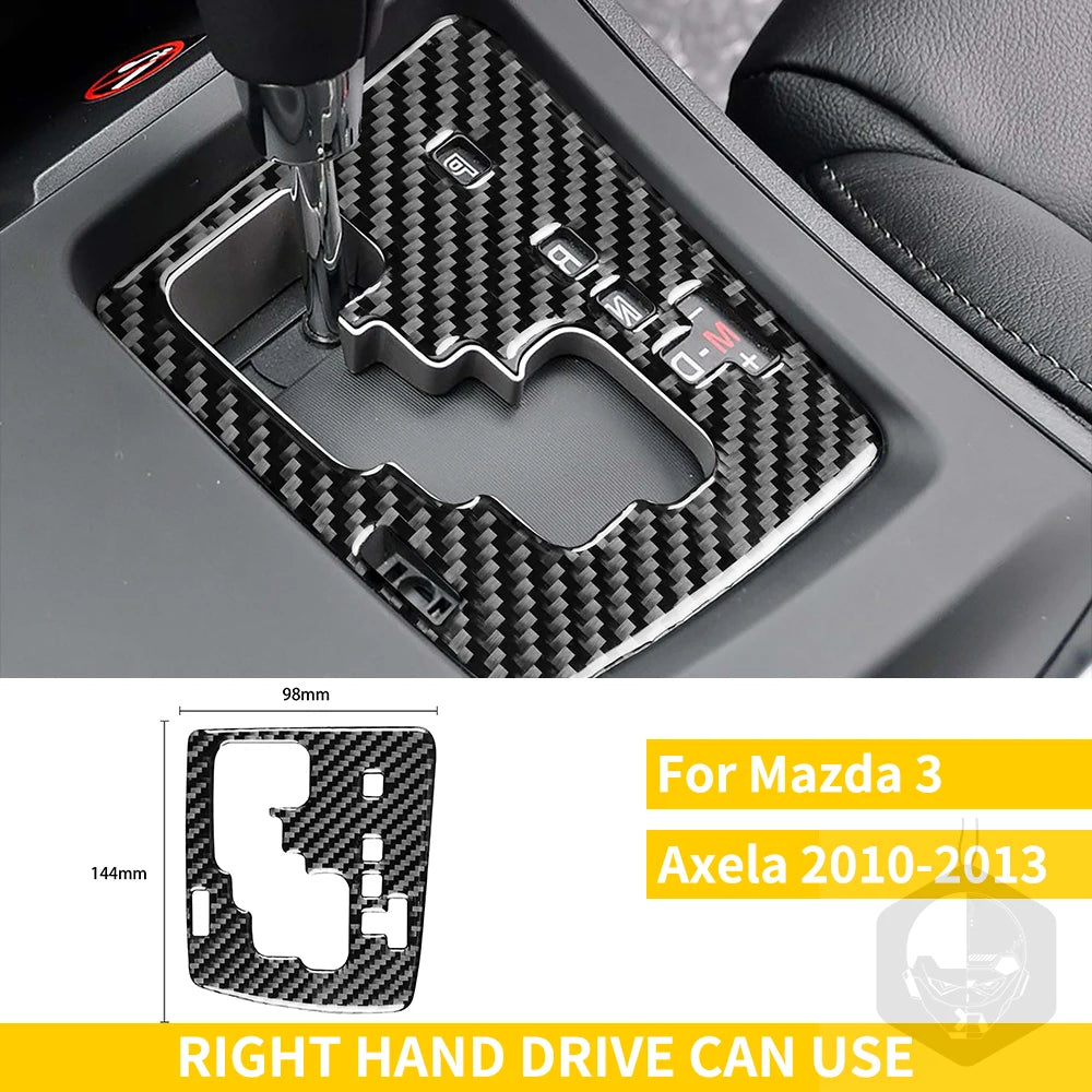 Whole Interior Stickers For Mazda 3 Axela 2010-2013 Carbon Fiber Car Accessories Dash Trim Gear Shift Console Cover Molding