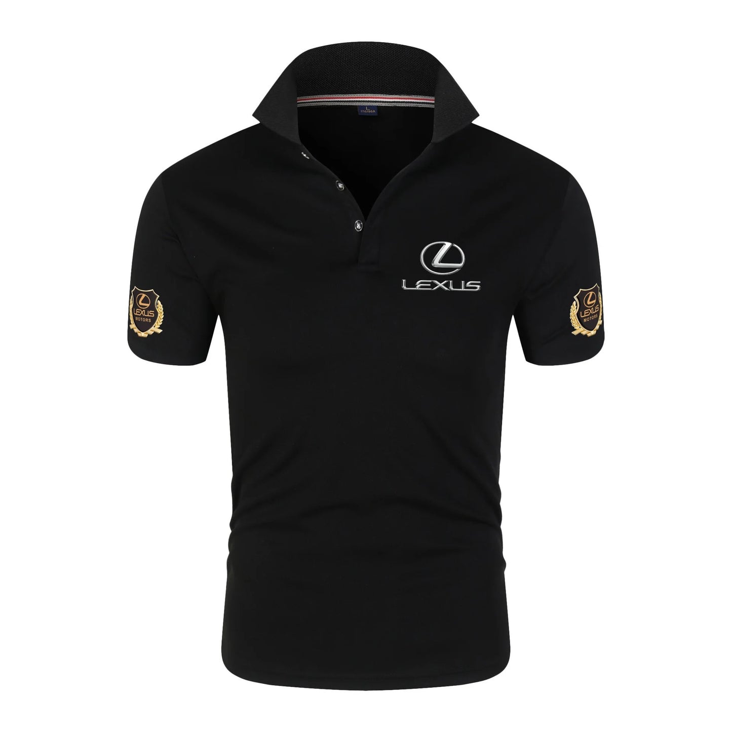 Lexus chiffon fabric lapel polo shirt, F1 racing Toyota team, 4S store fan customization, men's casual T-shirt