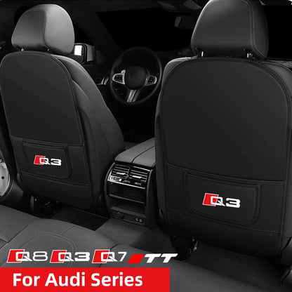 For Audi Q3 Q7 Q8 TT Car Seat Back Anti-Kick Protector Pad Rear Seat Anti-Dirty & Anti-Scratch Mat