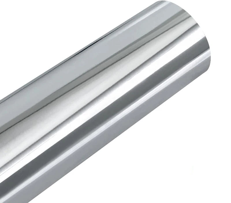 Premium Silver Mirror Chrome Vinyl Wrap Film Roll DIY Self Adhesive Decal Automotive Car Wrapping Foil