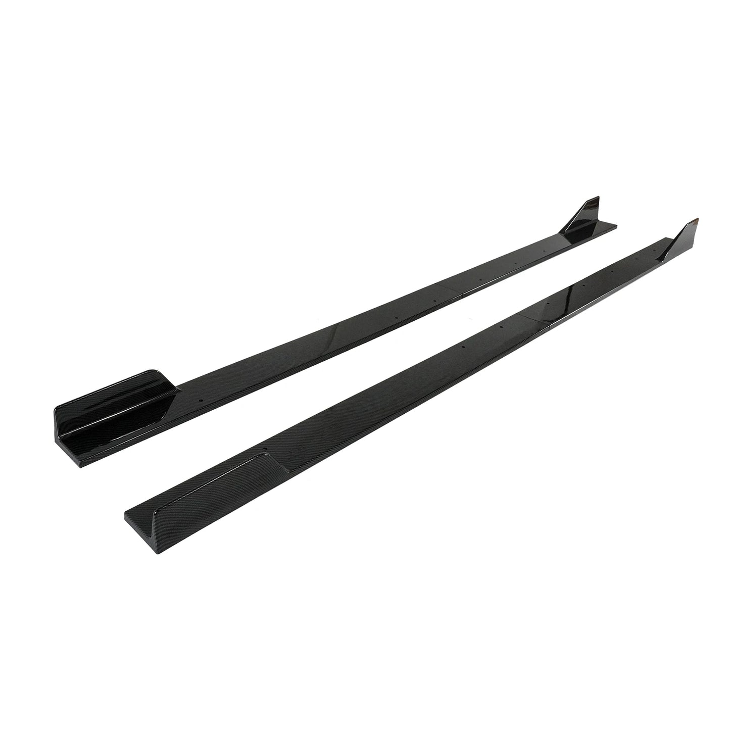 For Lexus Is300 Is350 Is500 2021-2025 A Pair of Car Side Skirt Extension Parts Accessories Matte Black Carbon Fiber Style