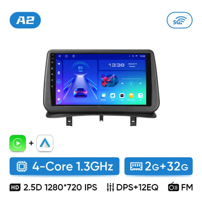 Ainavi Car Radio for Renault Clio 3 2005-2014 Wireless CarPlay Android Auto 4G Multimedia Player Navigation GPS 2din Autoradio