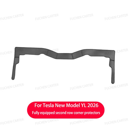 For Tesla NEW ModelYL2026 Leather Front Rear Door Sill Protector Threshold Strip Anti-kick Guard Panel Waterproof Pad Accessorie
