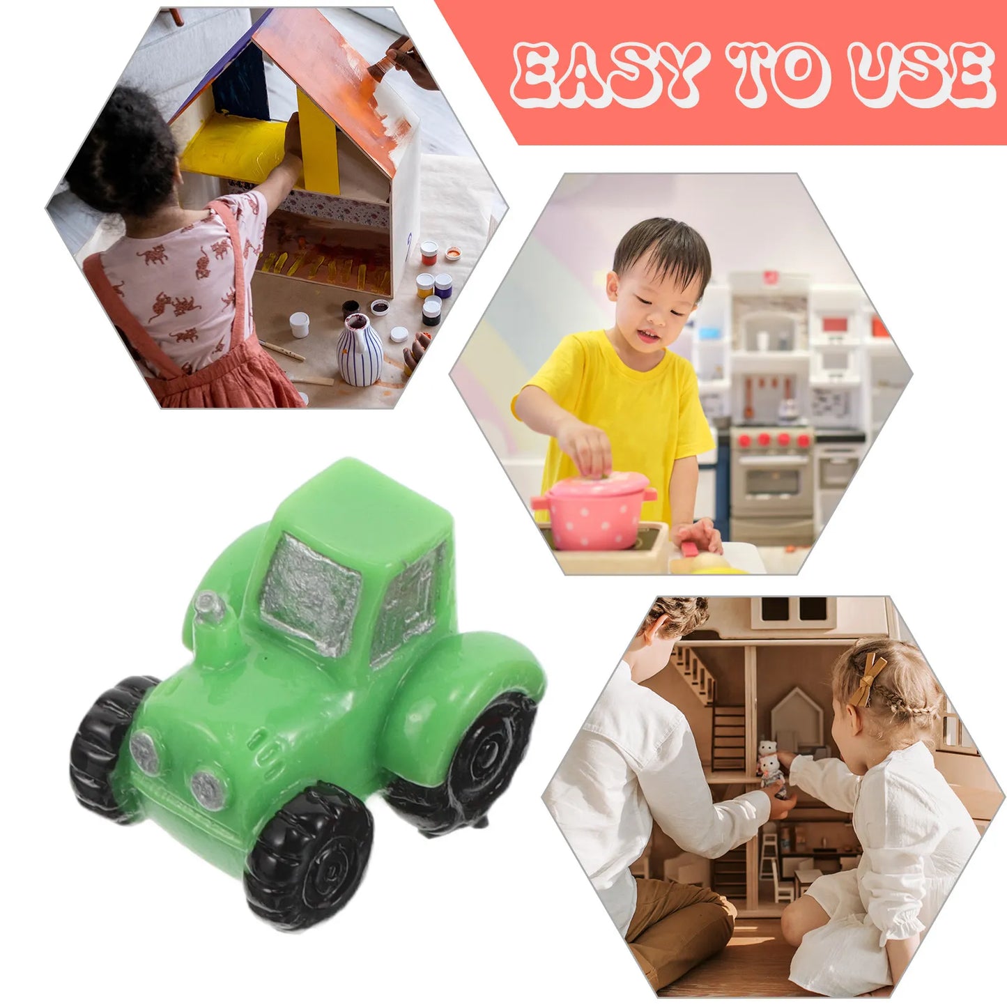 12Pcs Mini Resin Micro Landscape Farm Tractors Detailed Miniature Farmer Vehicles for Fairy Garden Scene Fairy Garden Vehicles
