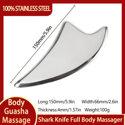 Stainless Steel Gua Sha Massage Tools Muscle Scraper Tool,Graston Tool Set for myofascial Release,Scar Tissue Massager for Back