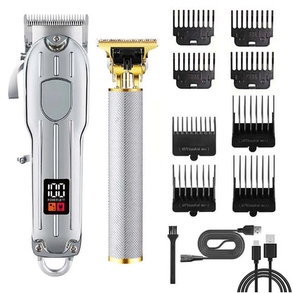 Hair Clippers Electric Razor Shavers for Men USB Rechargeable Clippers and Trimmer Beard Trimmer Barber Kit Professional Clipper
