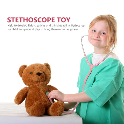 Simulated Stethoscope Educational Role Play Doctor Nurse Game Prop Kids Stethoscope for Imaginative Play and Learning