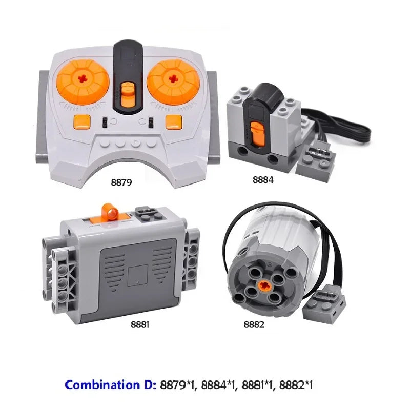 New Blocks Technical Parts Motor Servo Set MOC High-Tech PF Model Servo Bricks Accessories Multi-Function Power 8882 883 884 85