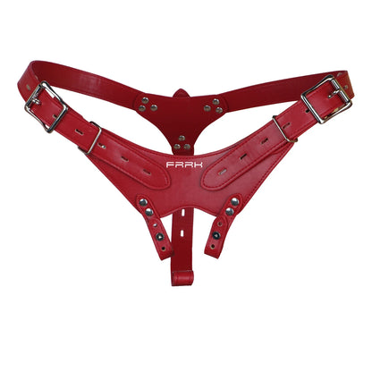 FRKO PU Leather Chastity Belt For Metal Penis Lock Cage Auxiliary Harness Belt Underwear Chastity Accessories BDSM Men Sex Toys