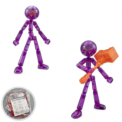 3D Printing Mannequin Multi-jointed Stickman Toy Stickman Action Figure Toy with Movable Joints Assembled Gifts For Kids Adult