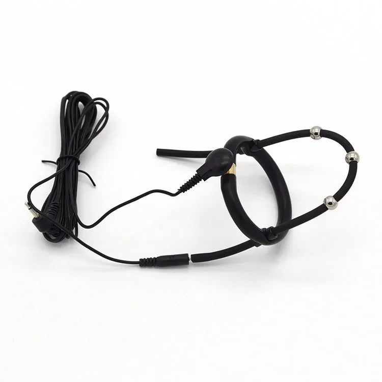 Electric Shock Bdsm Cock Sheath Ball Stretcher Host Cable E-stim Penis Ring Electro Sex Toy for Men Glans Testicle Loops Massage