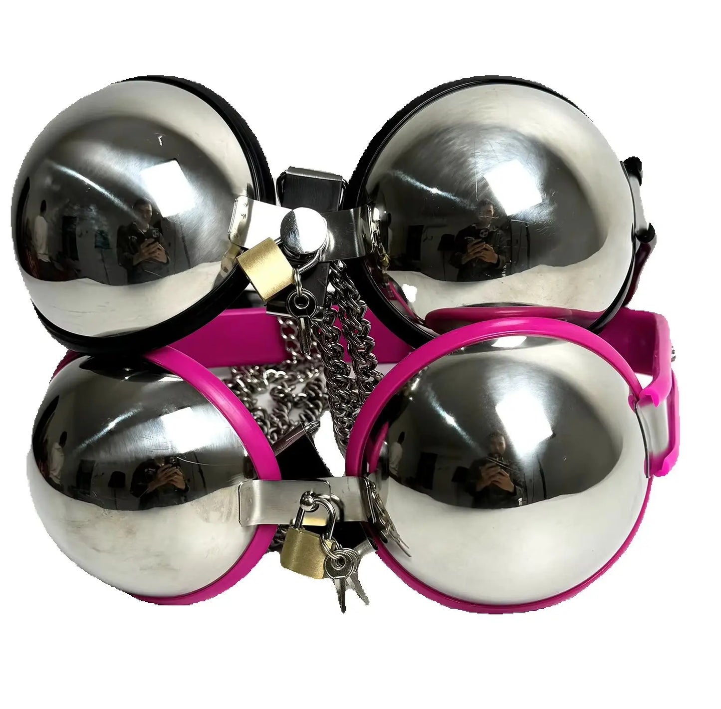 Female Chastity Device Bra Stainless Steel Adjustable BDSM Slave Metal Lockable Underwear Chain Bondage Game Erotic Slave