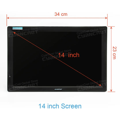 LEADSTAR 14 Inch HD Portable TV DVB-T2 ATSC ISDB-T tdt DTT Digital Analog Television Mini Small Car TV Support MP4 AC3 SD Card