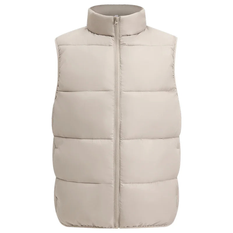 Winter Velvet Warm Down Vest Custom Design Fashionable Solid Color Down Vest Printing Logo Team Vest Print Personalized Brand