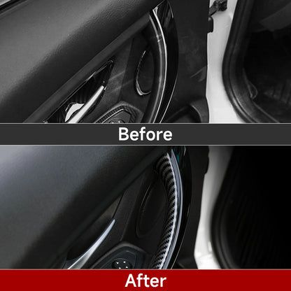 Car Center Console Dashboard Gear Shifter Panel For BMW F30 F31 F34 3GT F32 F33 F36 Trim Accessories, Carbon Fiber ABS Sticker