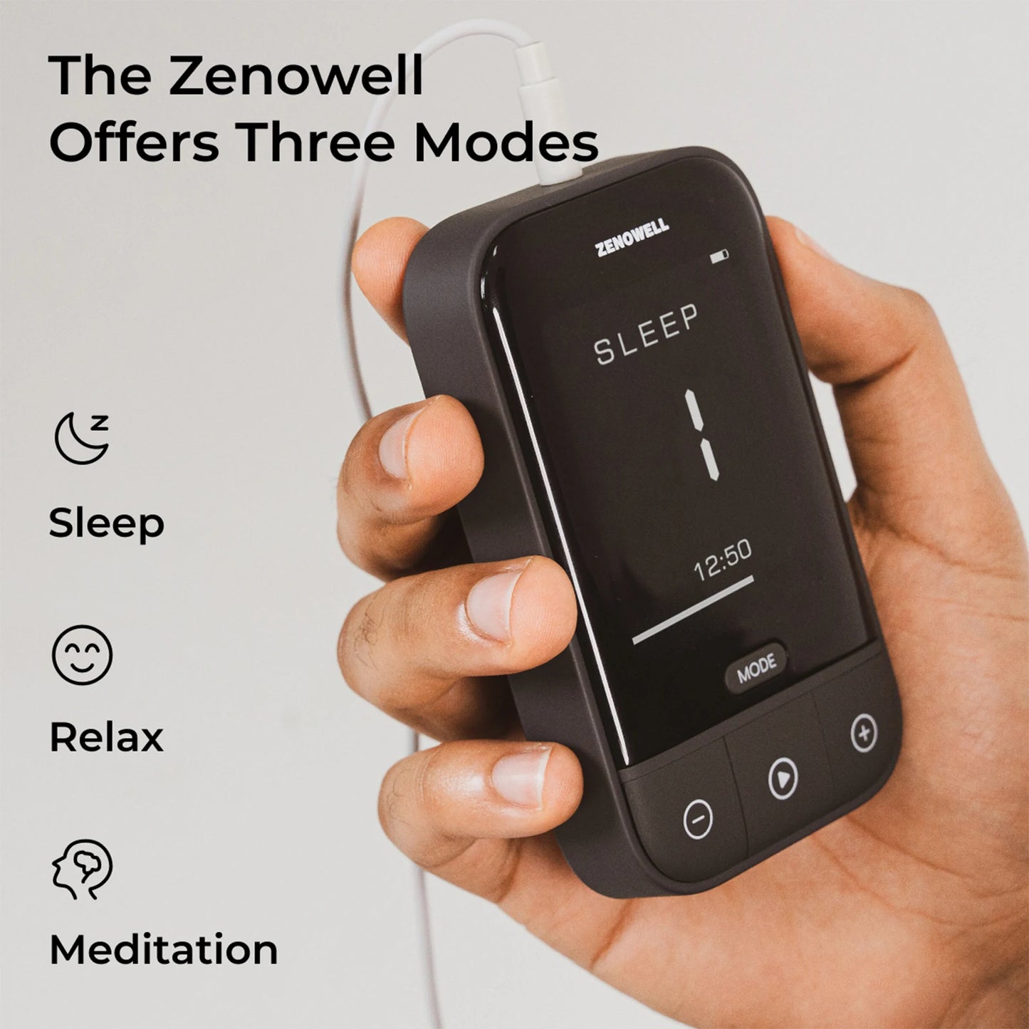 ZenoWell Vagus Nerve Device,Sleep Aid Device for Sleep/Anxiety/Relaxation/Focus and Long Term Stress Resilience