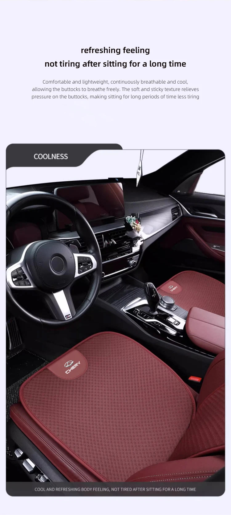 Car Seat Pad Backrest Mat Ice Silk Flax Seat Cushion Covers For Chery Tiggo 7 Pro 8 4 5 3 2 T11 5X Amulet Fora QQ IQ Fulwin
