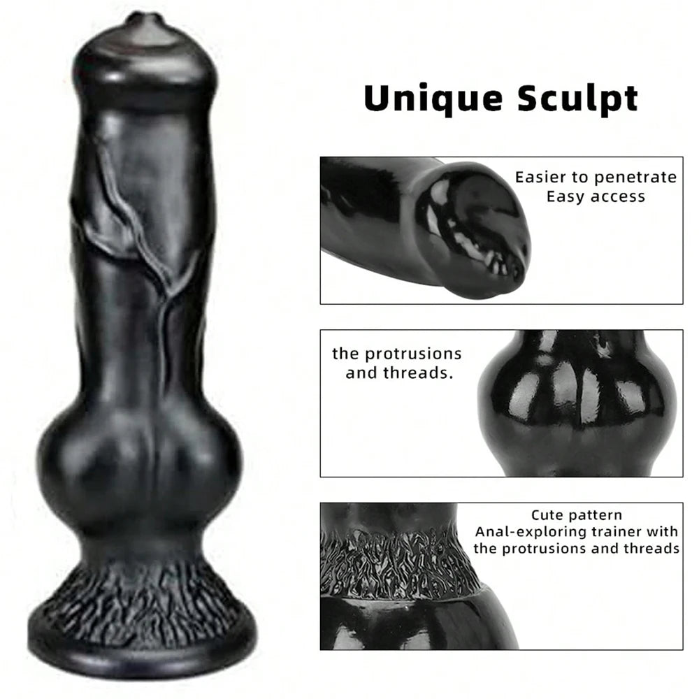 Huge Dildo Animal/Dog Dildo Realistic Penis with Suction Cup Big Butt Plug Giant Monster Cock Dick Adults Supplies for Men Women
