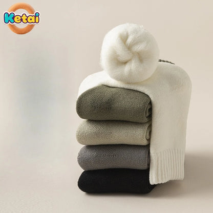 Men Winter Thick Woolen Socks with Added Fleece for Warmth and Protection Men's Long Socks for Winter Mens Socks Designer Socks