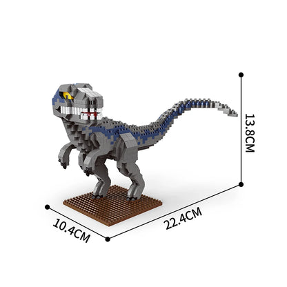 KNEW BUILT Stegosaurus T-rex Micro Mini Building Block Toys-Create Dinosaur Word,Festival Gift for Kids,Puzzle DIY Assembly Toy
