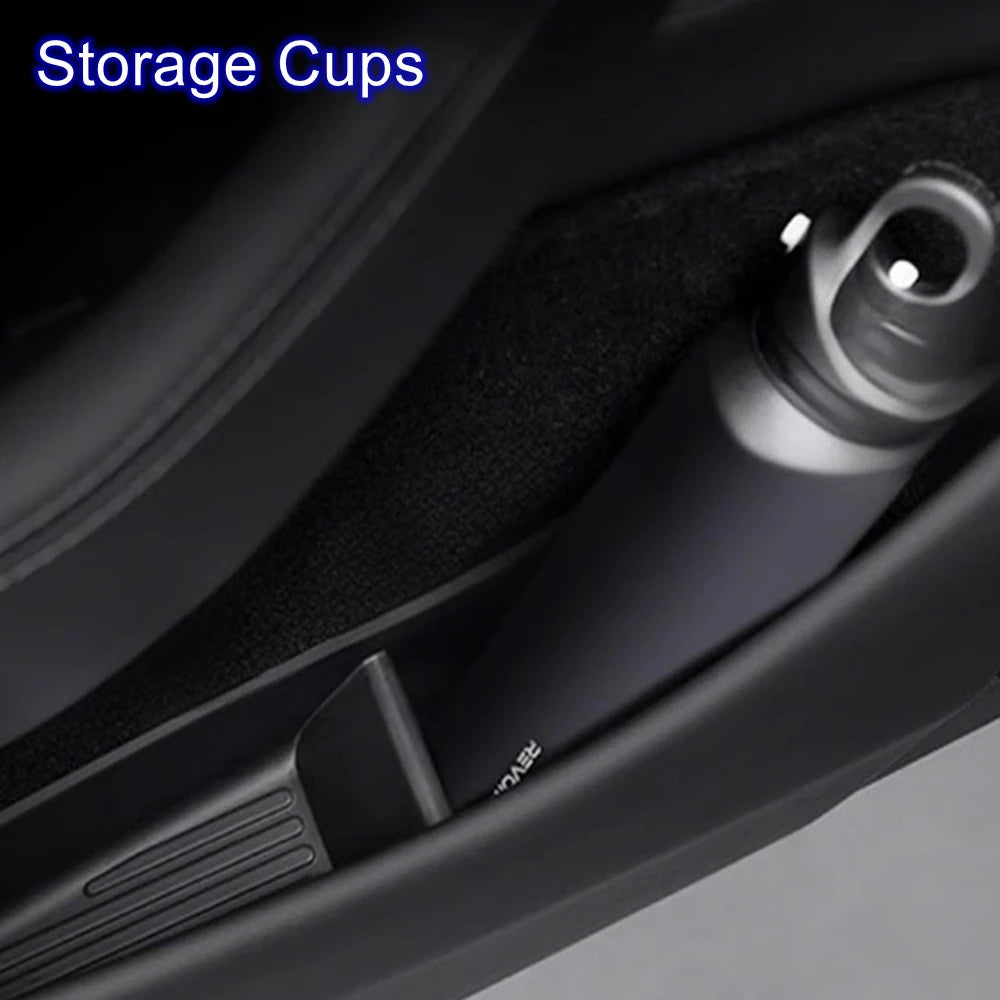 New Door Side Storage Box Front Rear Door Handle Armrest Tray Organizer for 2026 2025 Tesla Model Y Juniper Model 3 Model YL Y L