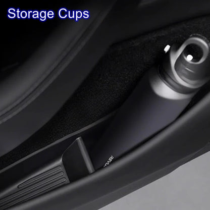 New Door Side Storage Box Front Rear Door Handle Armrest Tray Organizer for 2026 2025 Tesla Model Y Juniper Model 3 Model YL Y L