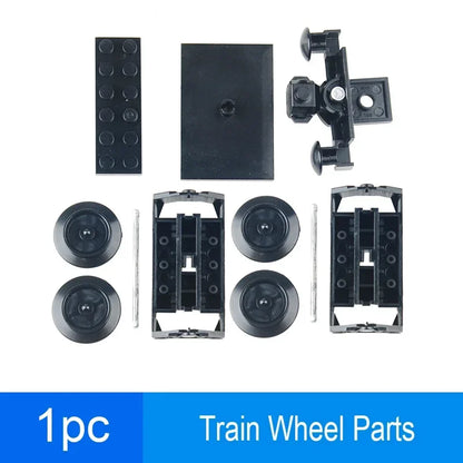 Technical Parts Train Motor 88002 MOC Pack Power Functions Battery Box Tracks Top Base Plate for Legoeds EV3 91994 74784 2871