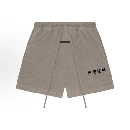 25SS Classic Men's Drawstring Shorts Luxury Design Double Row Silicone Letter Logo Shorts High Street Couple Loose Matching Set