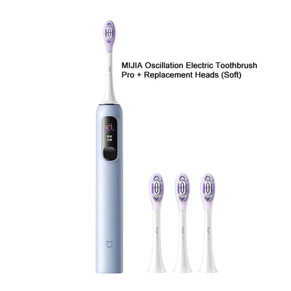 MIJIA Sonic Vibration Electric Toothbrush Pro,Smart 4 Modes, Long Battery Life, IPX8 Waterproof,LED Screen & Travel Lock