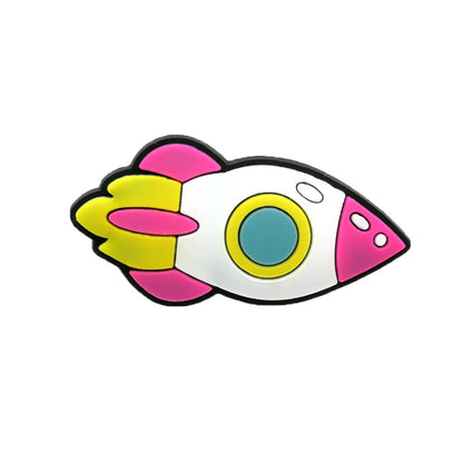 1/25PCS Space & Alien Theme Shoe Charms Set DIY Decorative Pins UFO Rocket Astronaut Clogs Accessories for Women Men Shoe Buckle