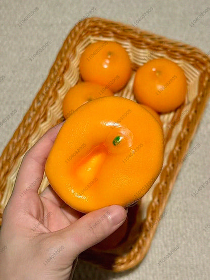 Food-Shaped Crunchy Stress Ball Blocks Filled Squishy Toys Non-Bounce Squeeze Ball ASMR Anti Stress Fidget Toys for Kids &Adults
