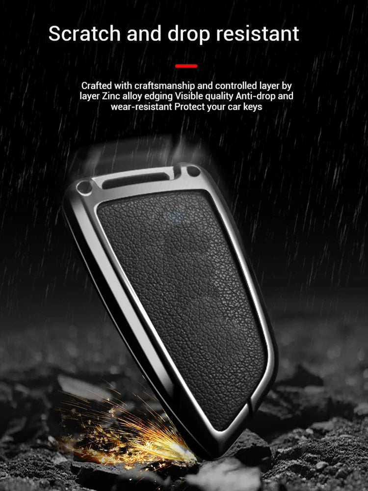 LED Display Metal Car Key Case Holder Shell Cover For BMW 5 7 Series G11 G12 G30 G31 G32 I8 I12 I15 G01 G02 G05 G07 X3 X4 X5 X7