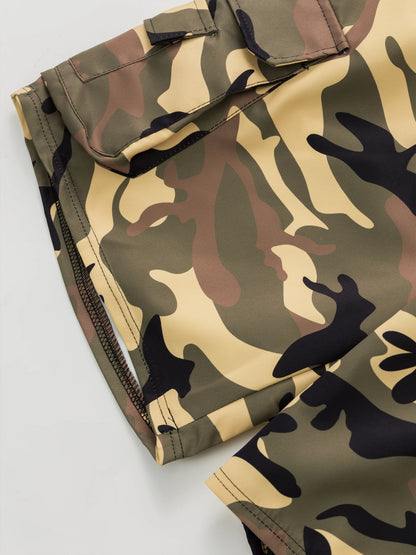 plus Size Men's Camouflage Work Shorts Loose Casual Summer Shorts for Beach Outdoor Wear Easter & Ramadan