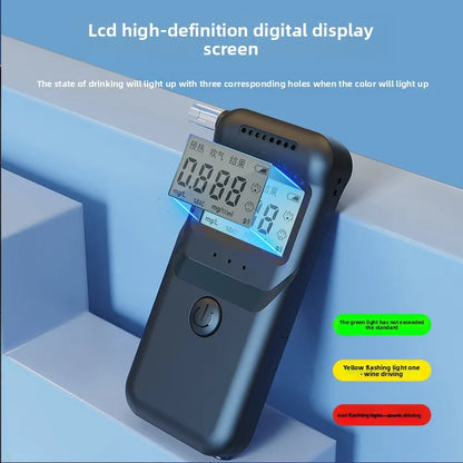 High Precision Portable Breathalyzer Alcohol Tester with Voice Prompt And Light Indicator Non-Contact Breath Analyzer for Drunk