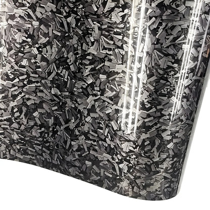 10/20/30/40/50 x 150cm Ultra Glossy Forged Carbon Fiber Vinyl Car Wrap Sticker Film Durable Weatherproof Sticker Easy to Install