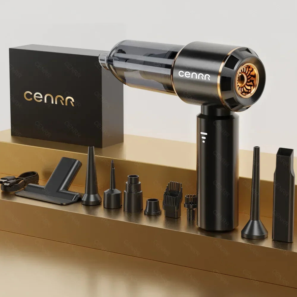 CENRR 360000PA Car Vacuum Cleaner Strong Suction Cordless Wireless Vacuum Cleaner HandHeld Portable Air Duster Home Appliance