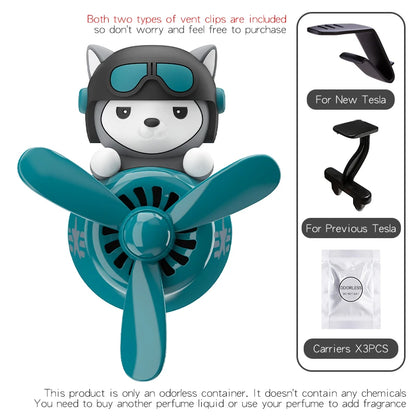 No perfume DIY fragrance car decoration For Tesla Model 3/Y rotating ornament air freshener vent clip aroma diffuser accessories